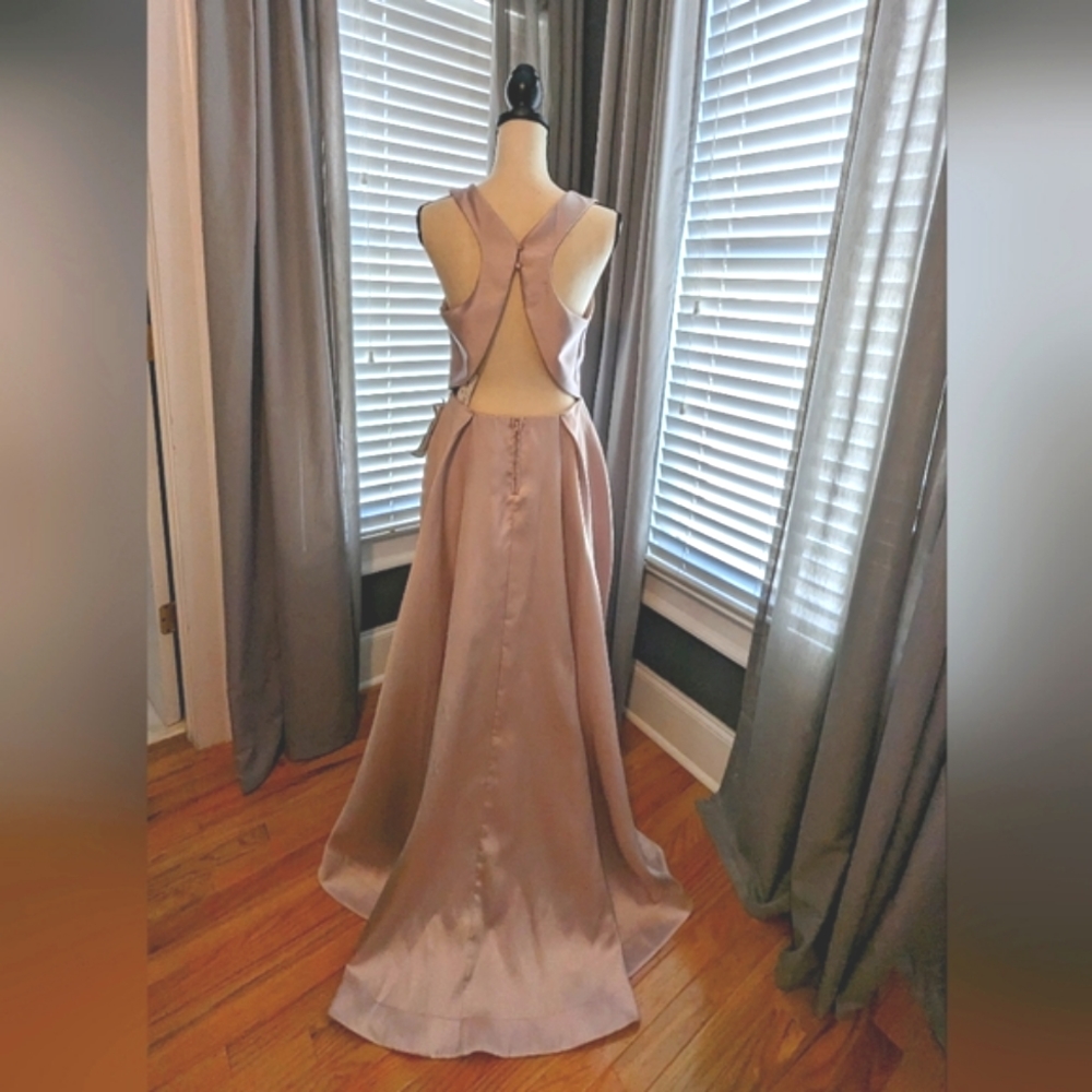 Speechless Satin Twill High-Low dress